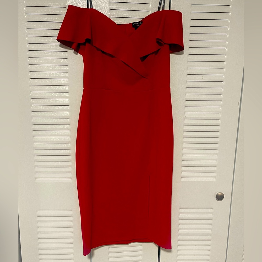 Red Strapless Dress
